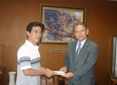 小林選手と白井博文市長