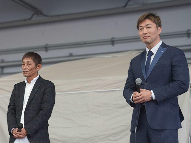 【日刊提供】元ボートレーサー・今村さんと元競輪選手・平原さんトークショー開催／飯塚