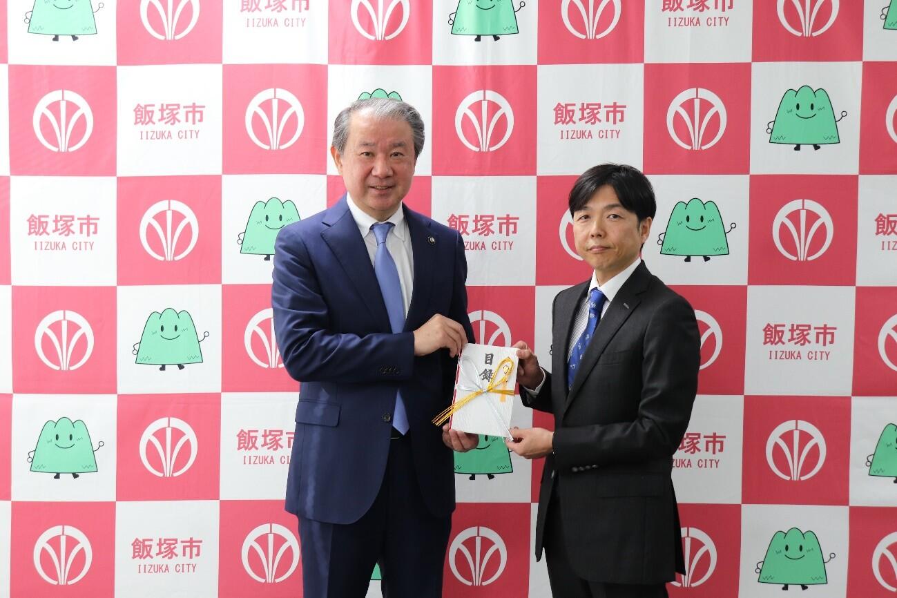 （一社）全日本オートレース選手会西日本支部が 飯塚市へふるさと納税(寄附)を行いました。