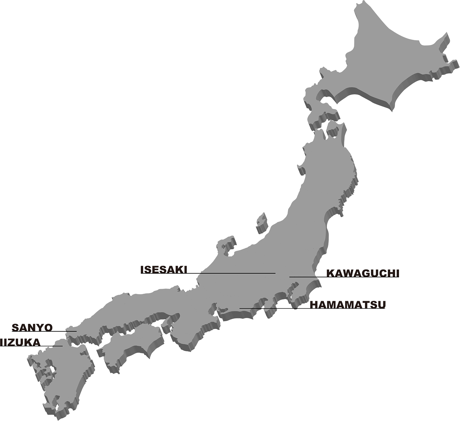 AUTO RACE TRACKS MAP IN JAPAN